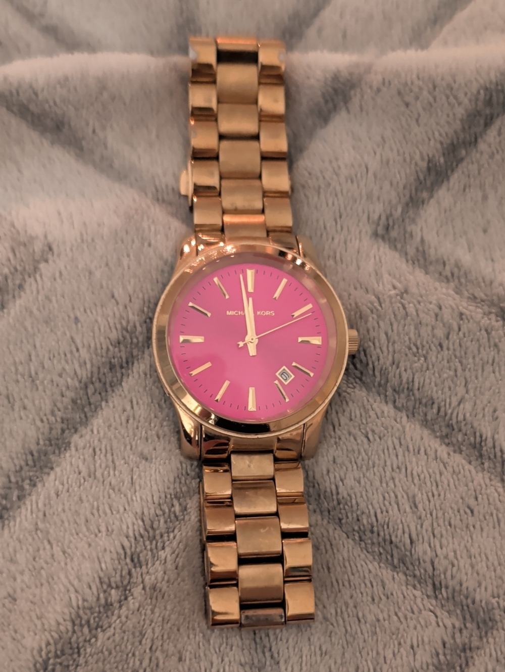 Michael Kors Rose Gold Bracelet Watch with Pink Dial